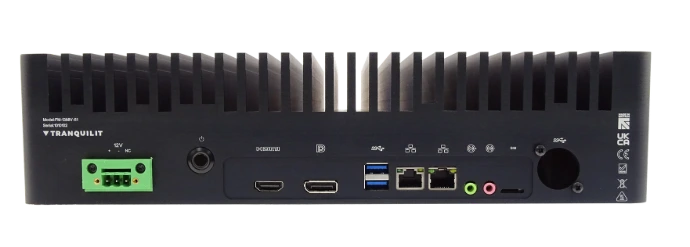 rear view of Intel in vehicle rugged pc