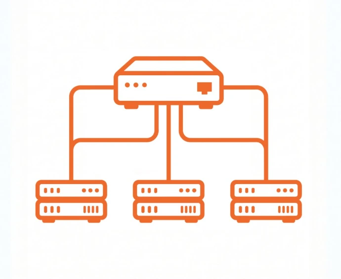 linked network nodes demonstrating that distributed deployments benefit from hardware consistency.