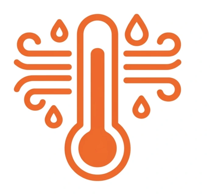 Heat and humidity at surveillance sites