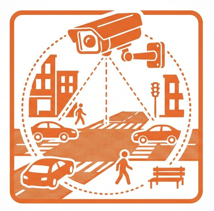 Power-constrained roadside surveillance site