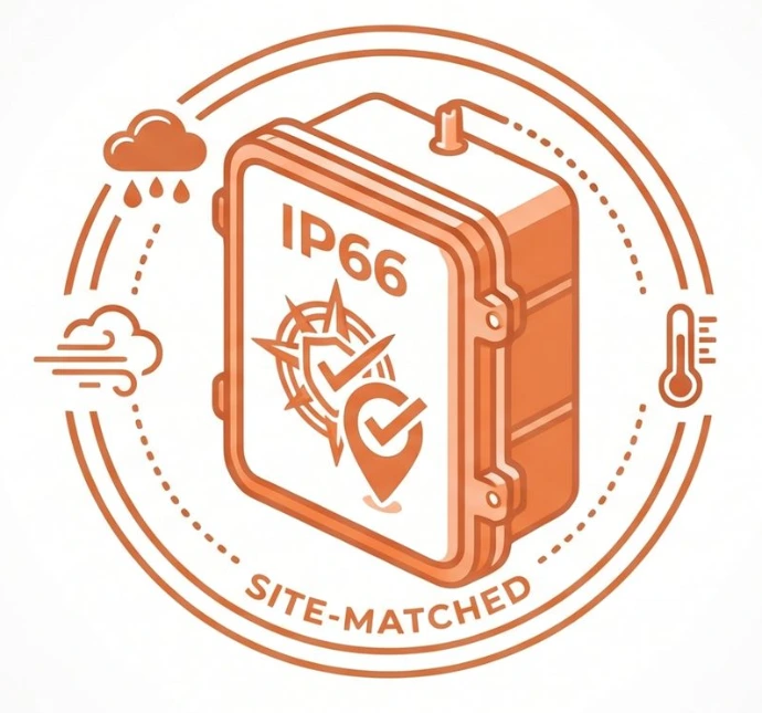 IP-rated protection matched to the site