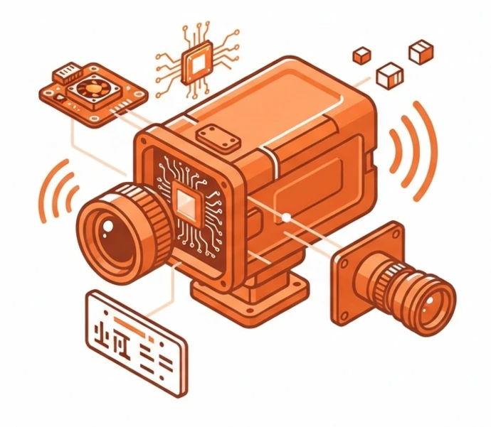 Integrated ANPR camera and edge computer in one enclosure
